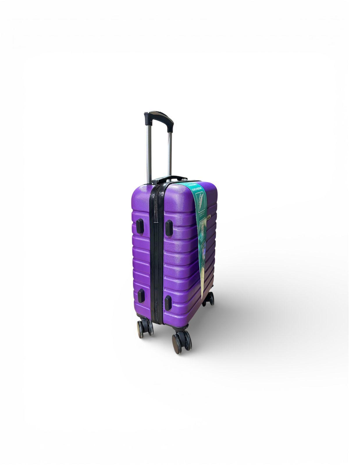 Maleta Cabina ruedas desmontables Morado Danicolle-4
