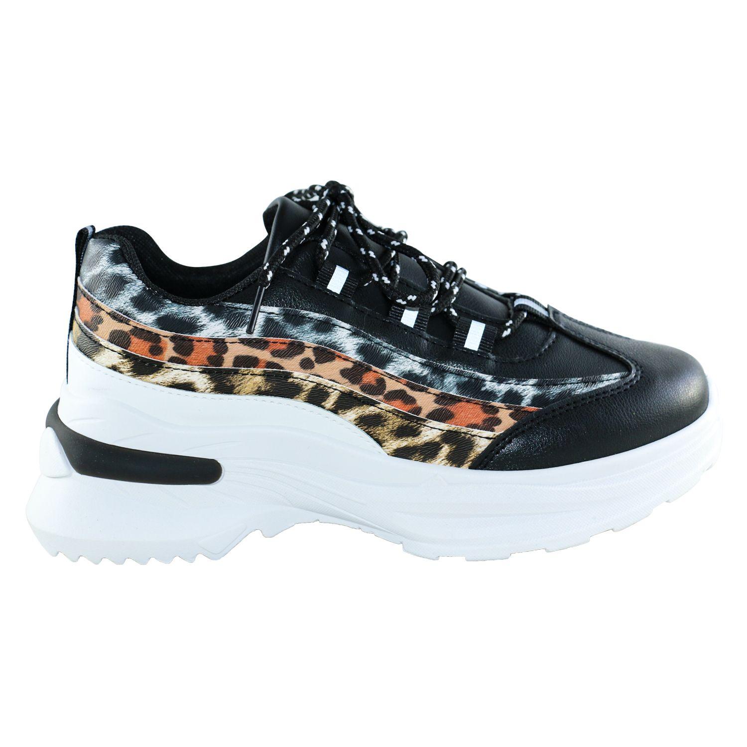 Zapatilla Tri-Animal print Negro-2