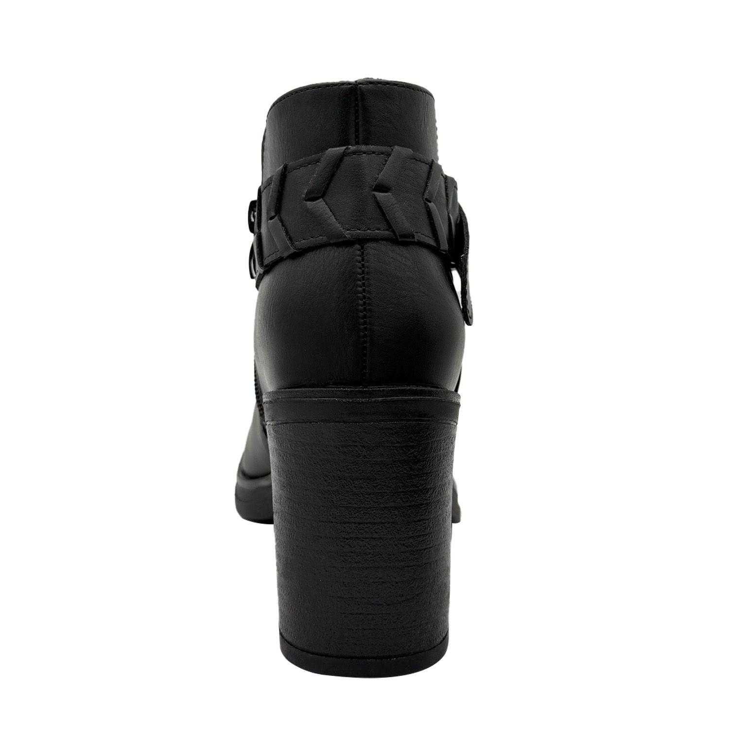 Botin para mujer liso Negro Danicolle-3