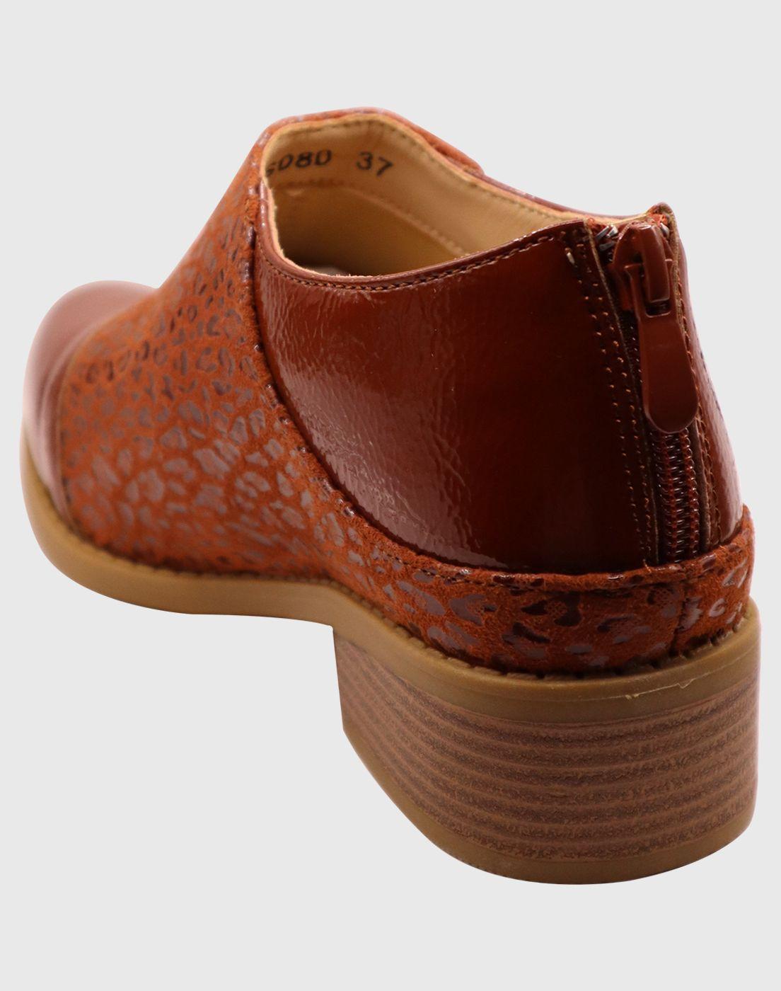 Mocasin animal print Café-3