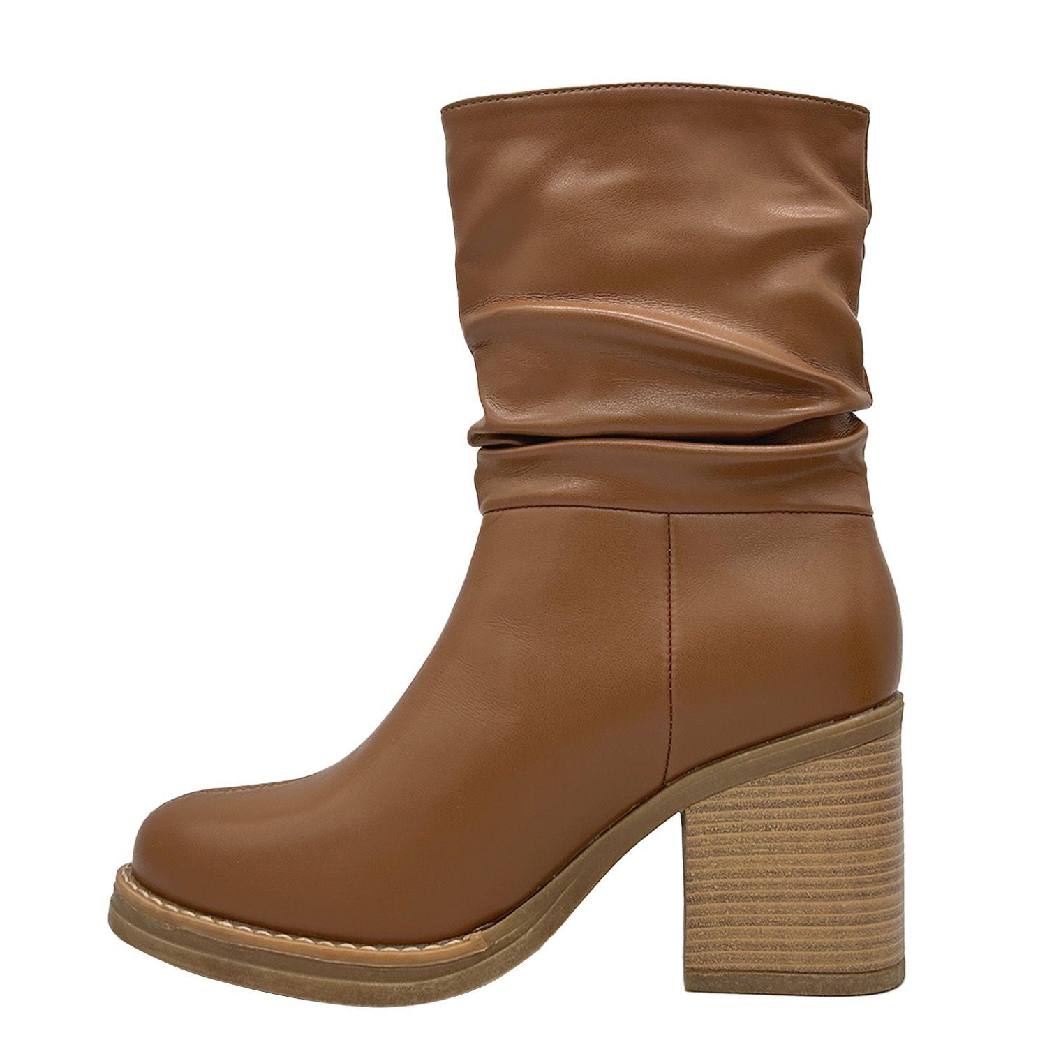 Bota para mujer, café, media pantorrilla Danicolle-2