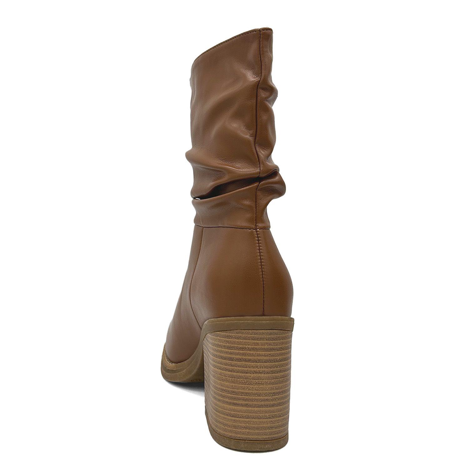 Bota para mujer, café, media pantorrilla Danicolle-3