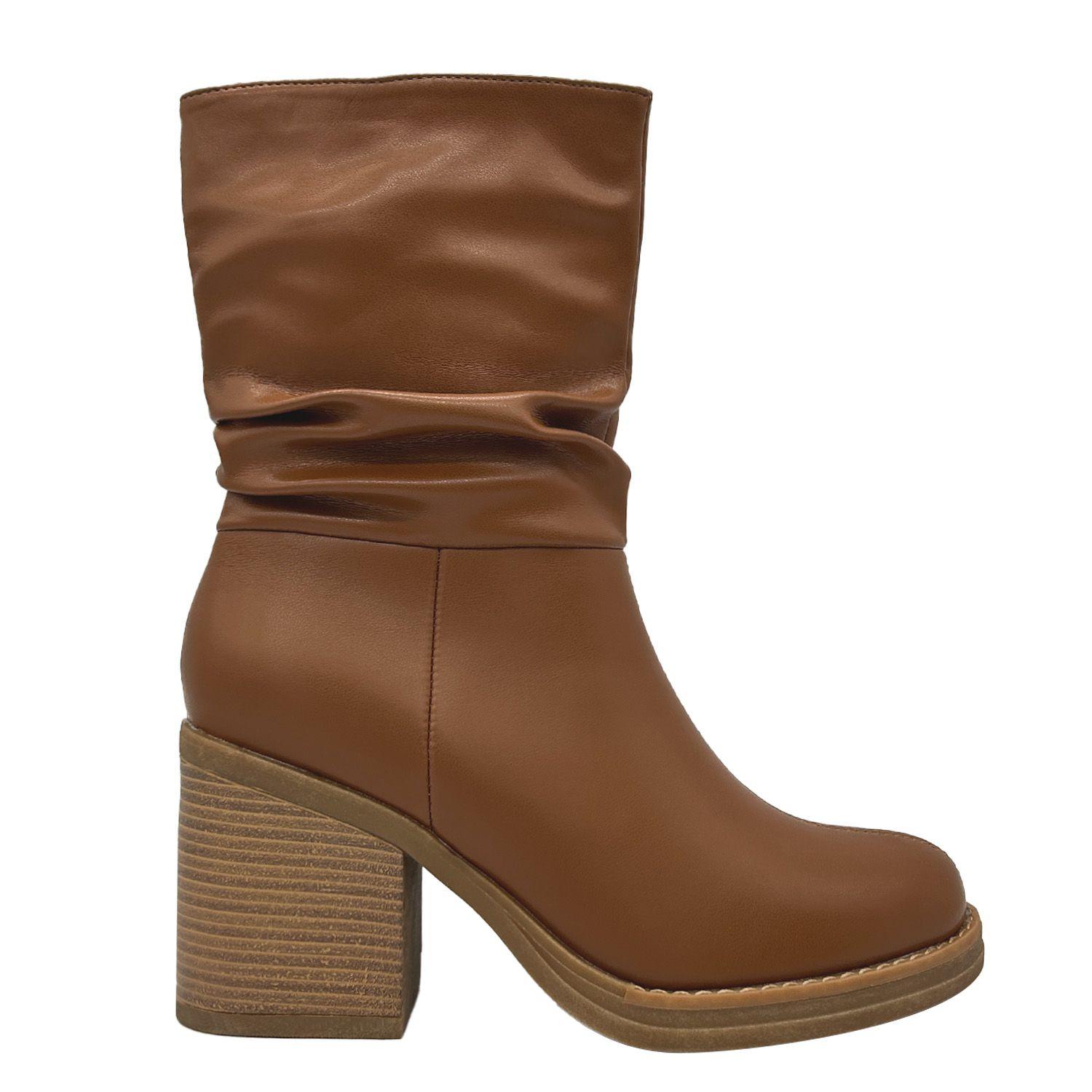 Bota para mujer, café, media pantorrilla Danicolle-4