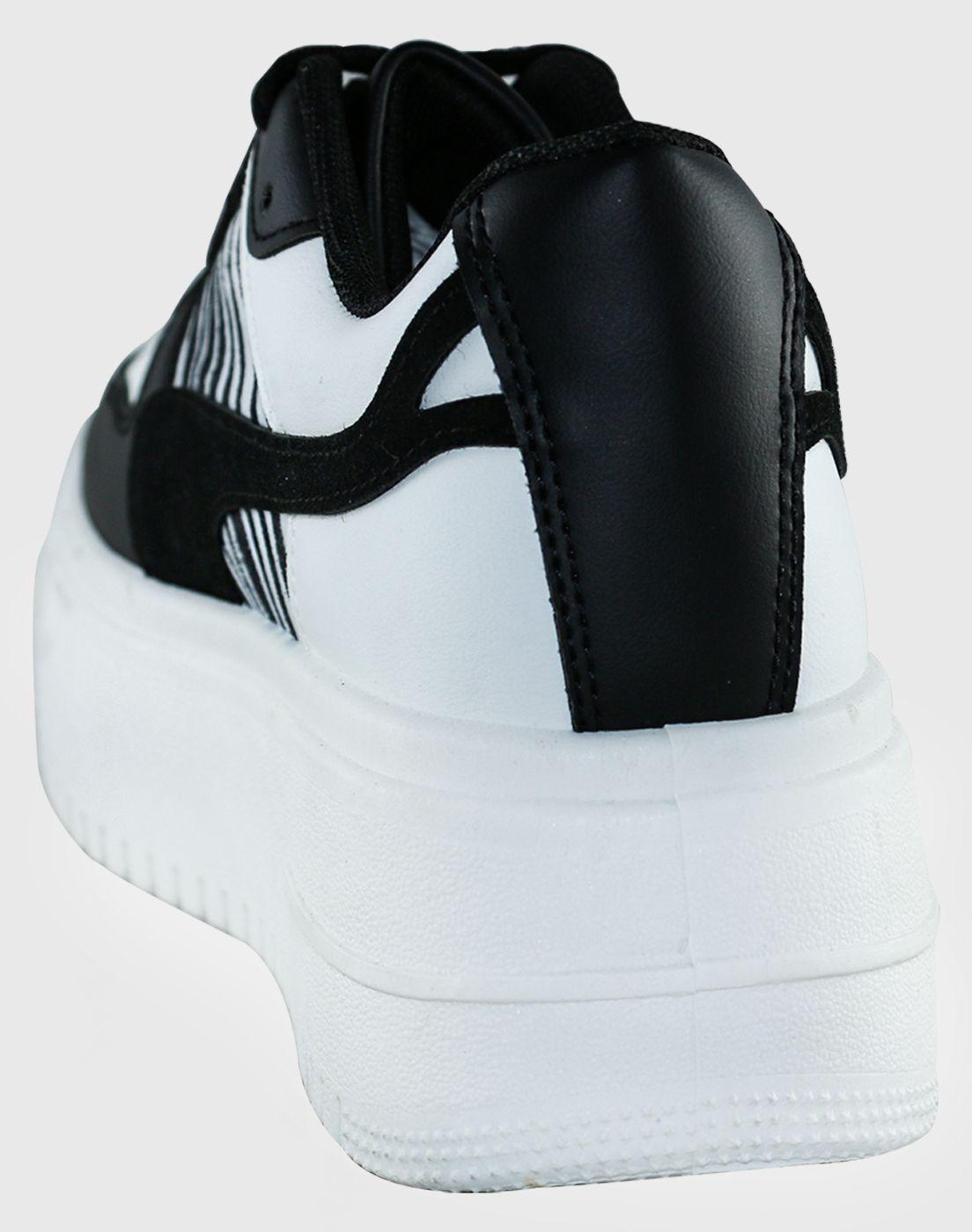 Zapatilla front Zebra Negro Danicolle-3