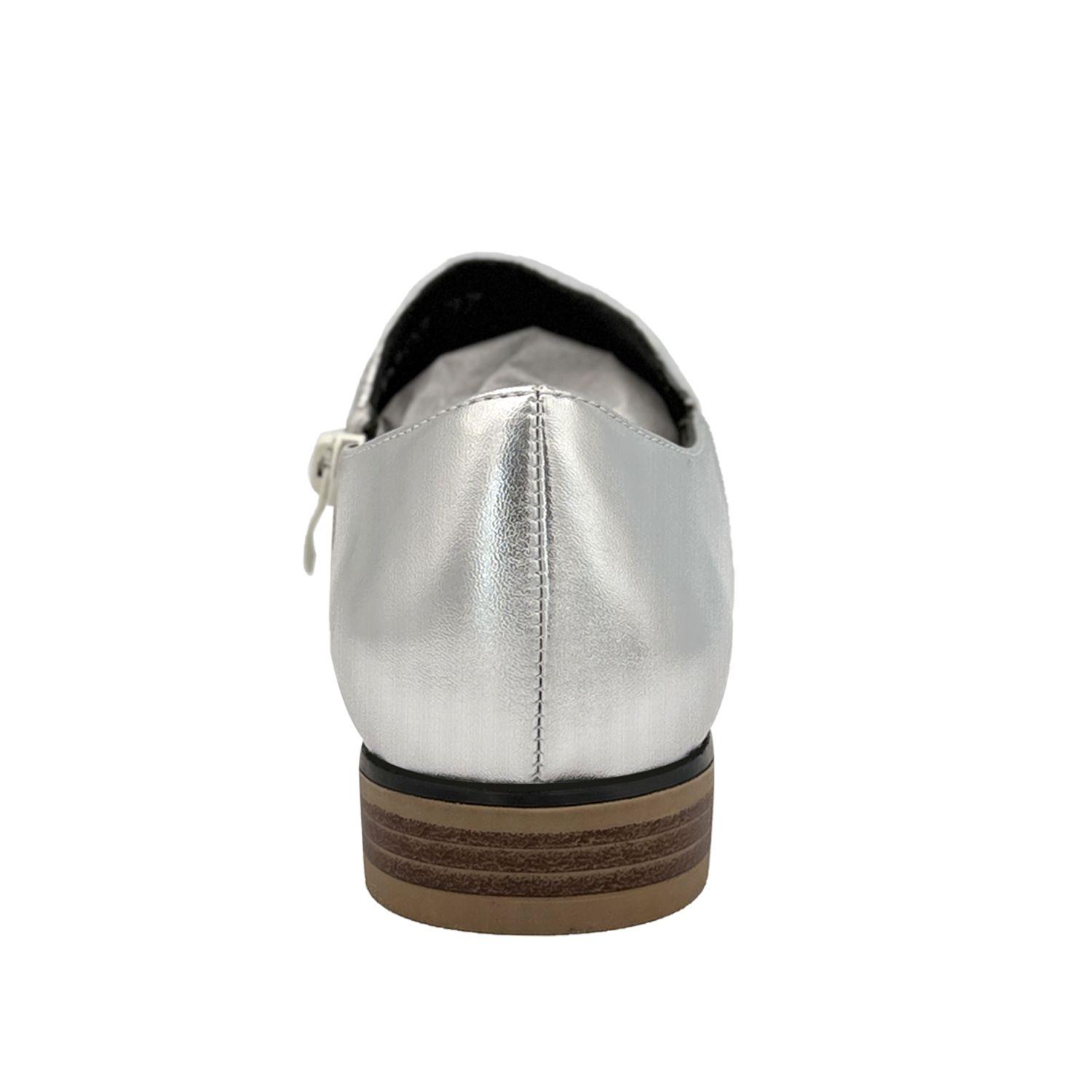 Zapato para mujer croco Plateado Danicolle-3