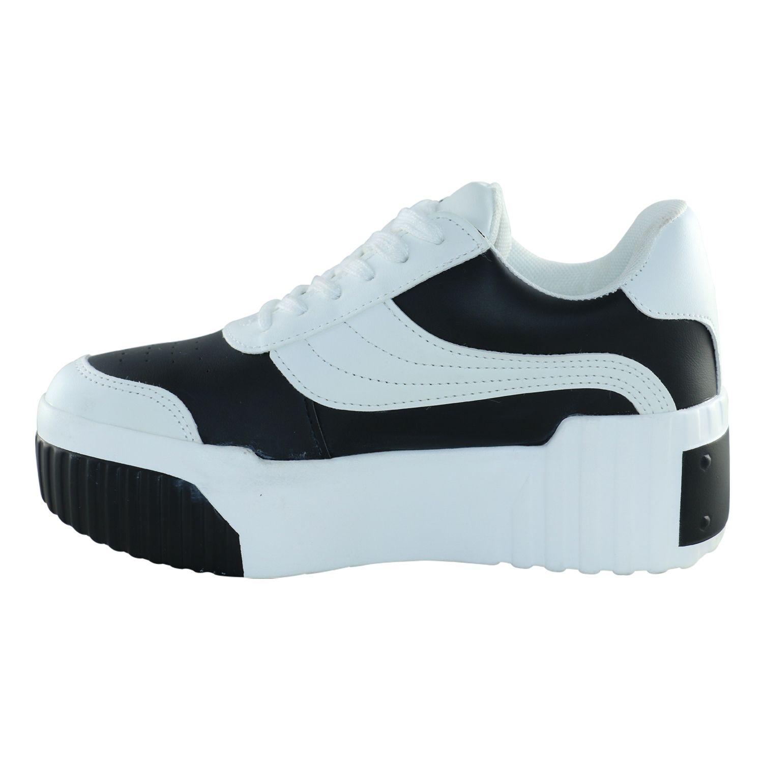 Zapatilla Plataforma simple Negro Danicolle-3