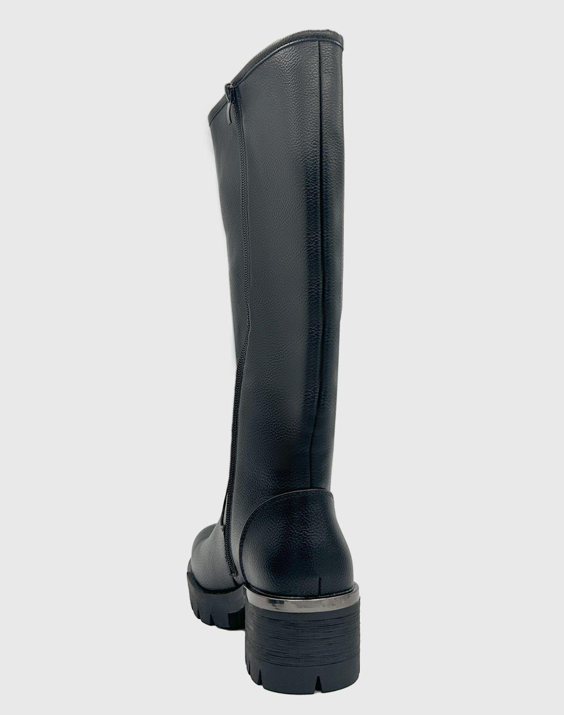 Bota para mujer, Negra bajo la rodilla Lisa Danicolle-3