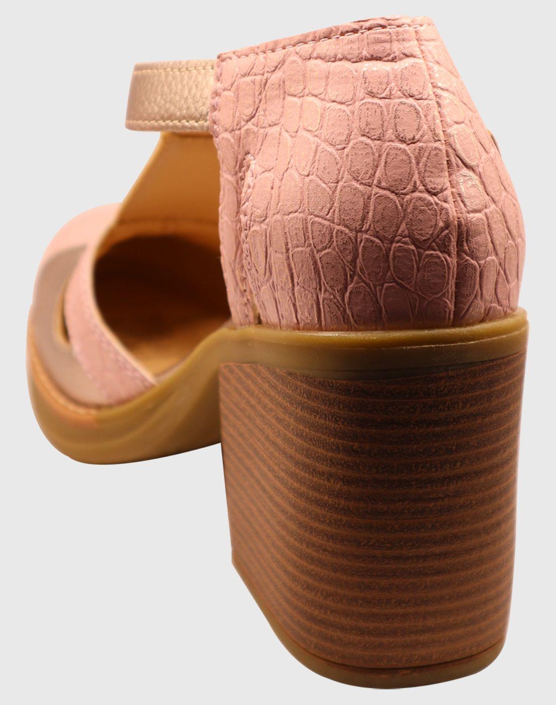 Zapato alto hebilla Rosado-3