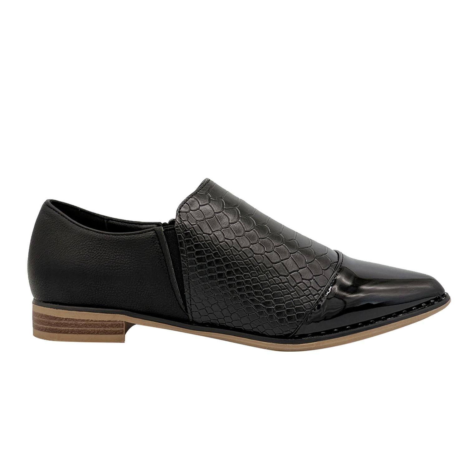 Zapato para mujer croco Negro Danicolle-0