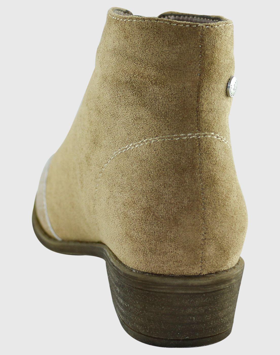 Botin punta Croco Khaki Danicolle-3