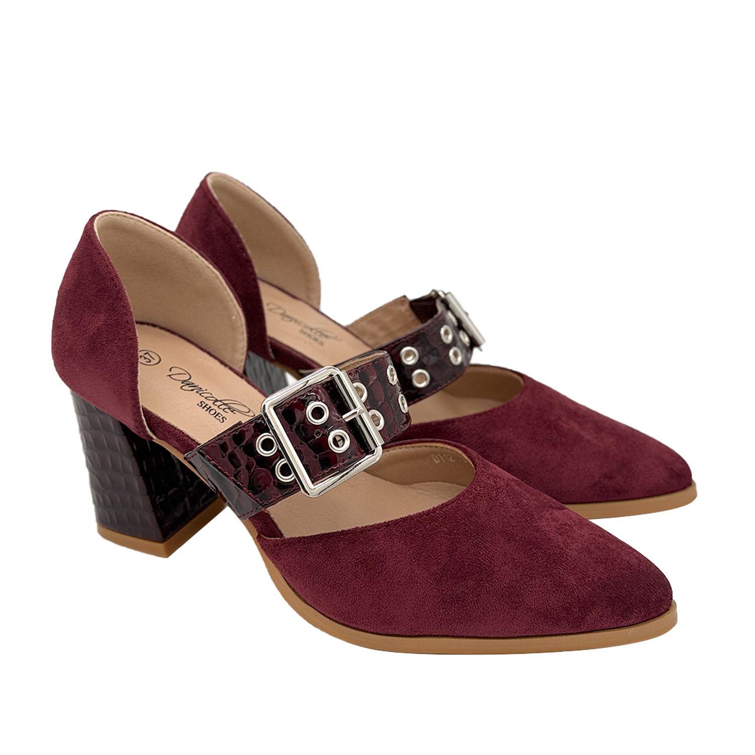 Zapato para mujer puntiagudo Burdeo Danicolle-1