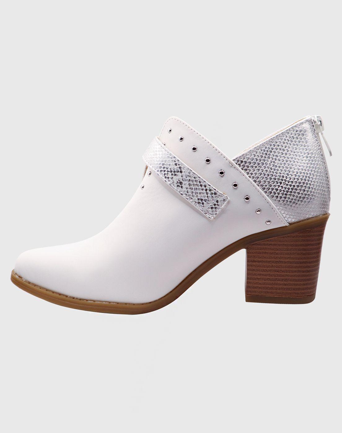 Botin campero hebilla Blanco-2