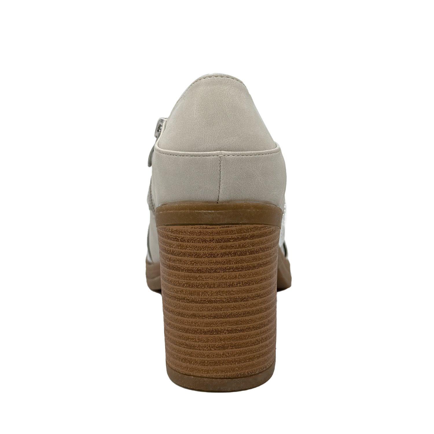 Botín para mujer con lazo beige Danicolle-3