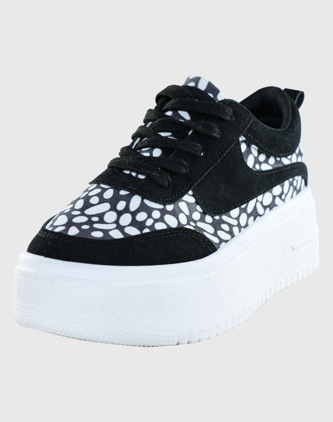 Zapatilla Leopard Cover Negro Danicolle-0