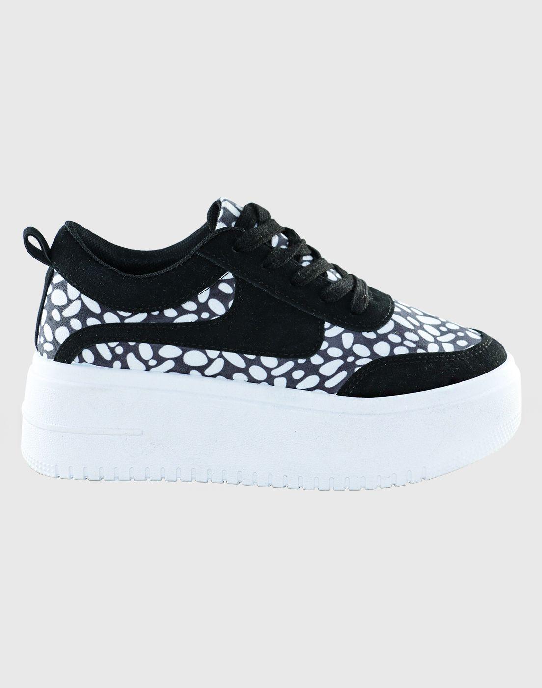Zapatilla Leopard Cover Negro Danicolle-1