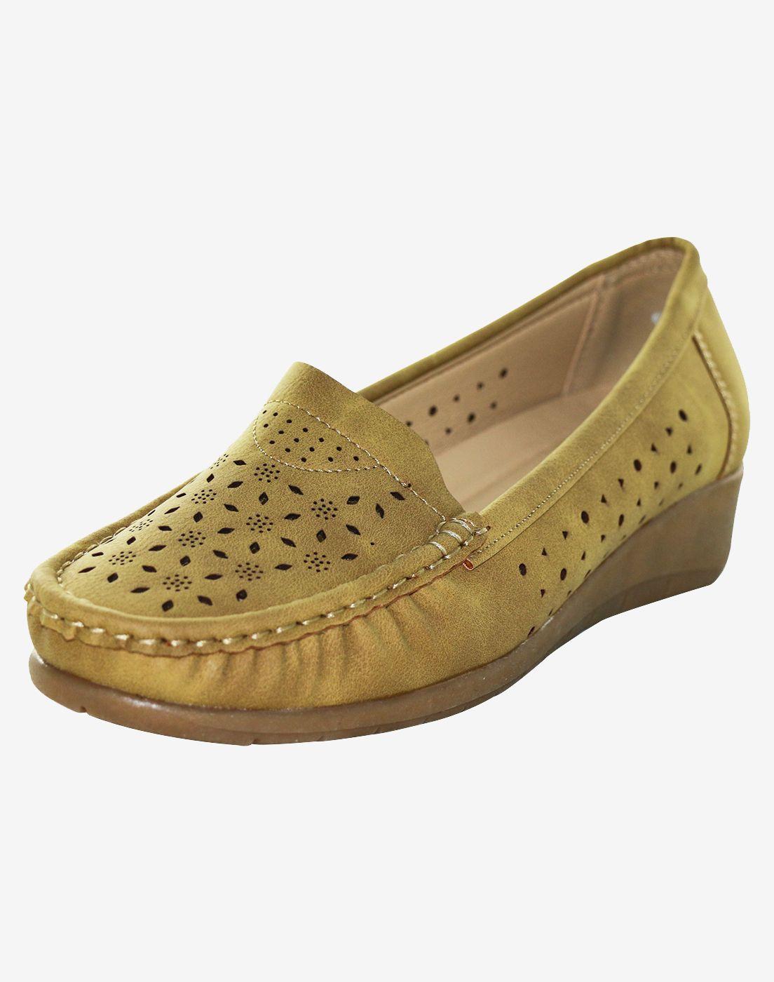 Mocasin Taco Diseño Taupe Danicolle-0