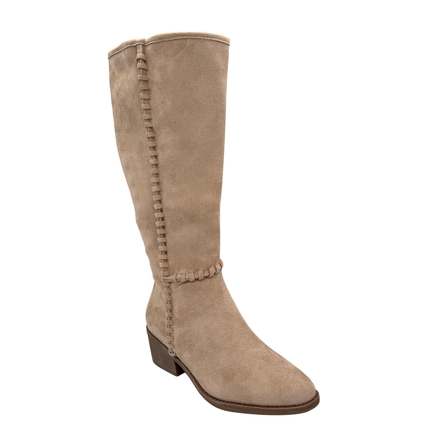 Bota para mujer costura visible beige Danicolle-4