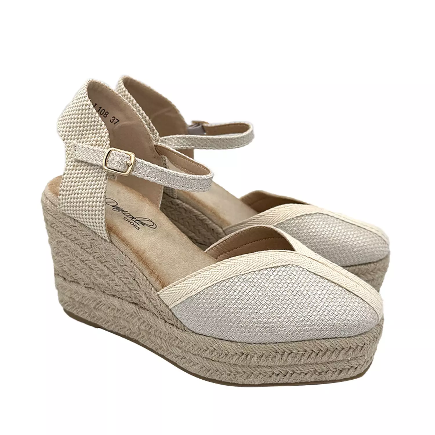 Sandalia plataforma yute dorado Danicolle-1