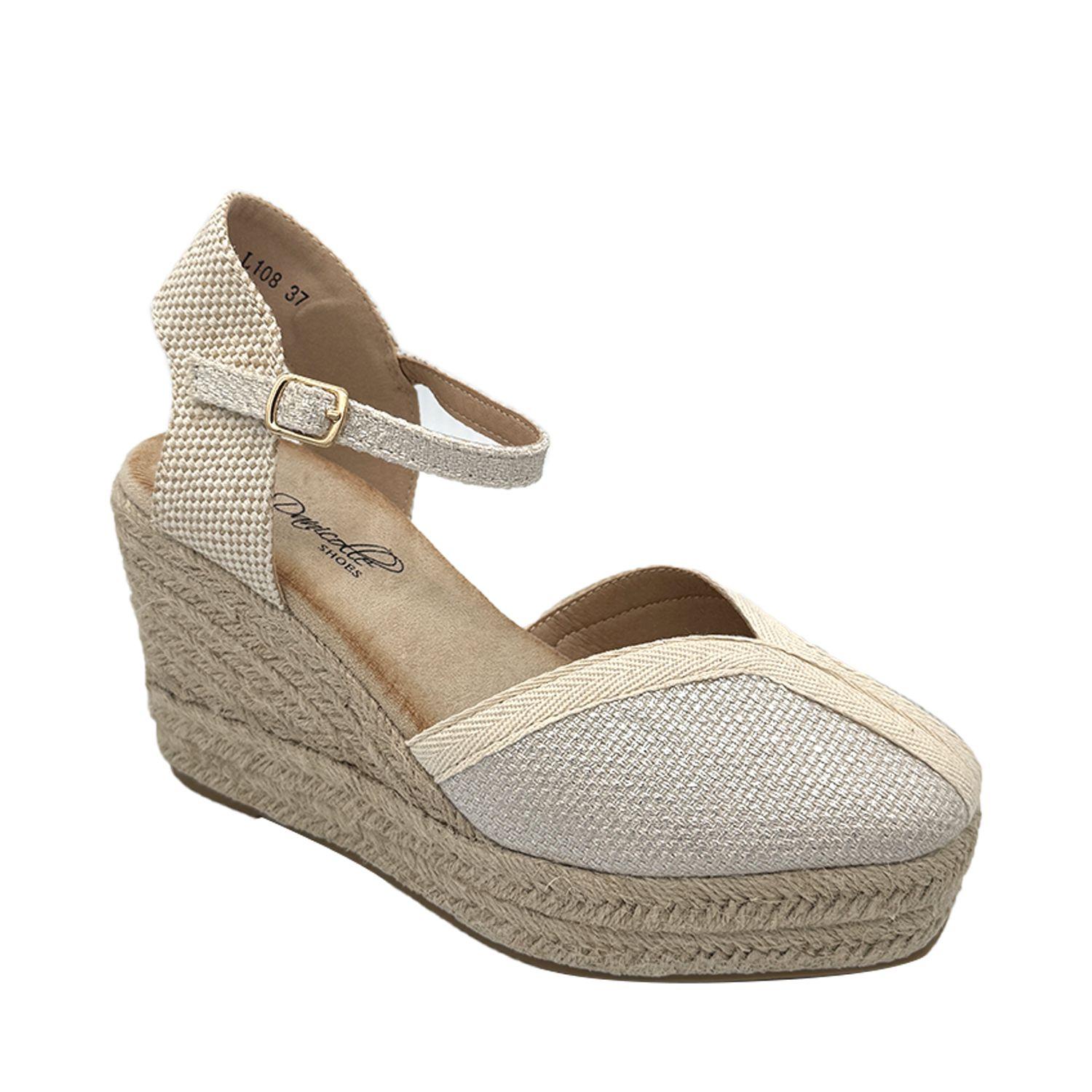 Sandalia plataforma yute dorado Danicolle-4
