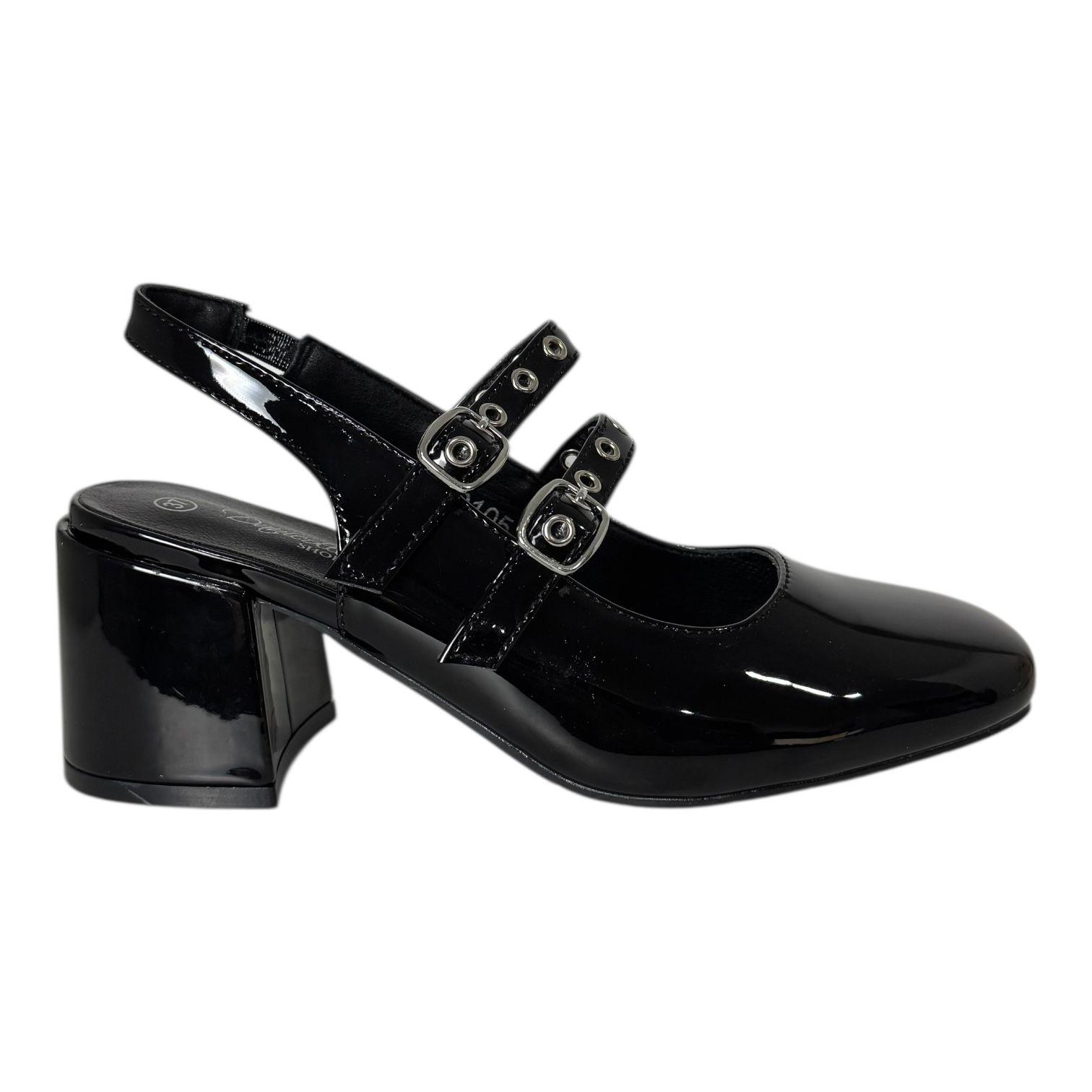 Zapato para mujer con correas Negro Danicolle-0