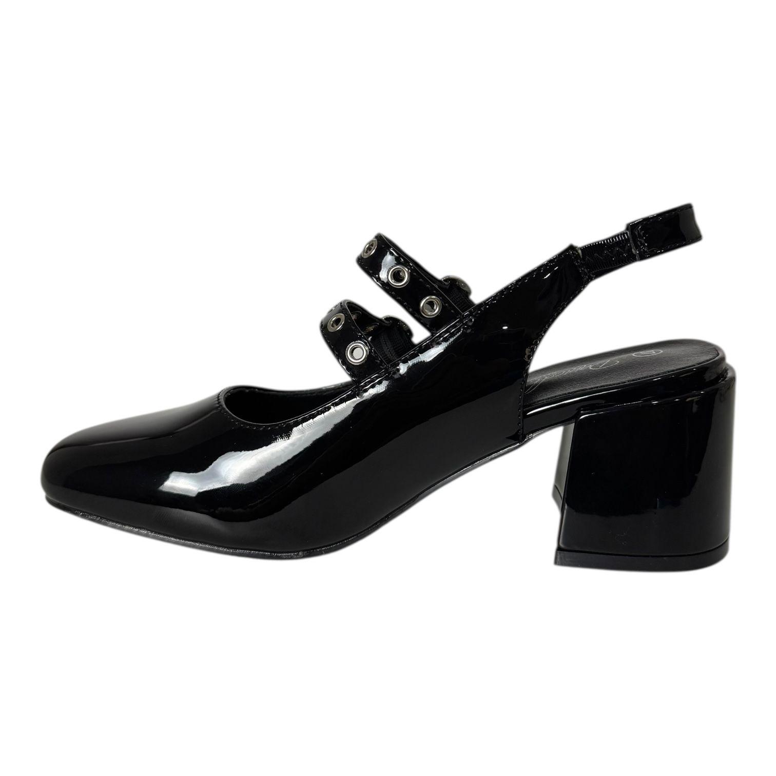 Zapato para mujer con correas Negro Danicolle-3