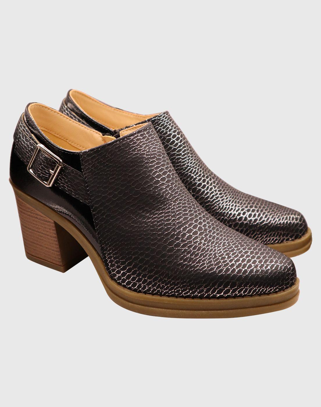 Botin hebilla Negro-1