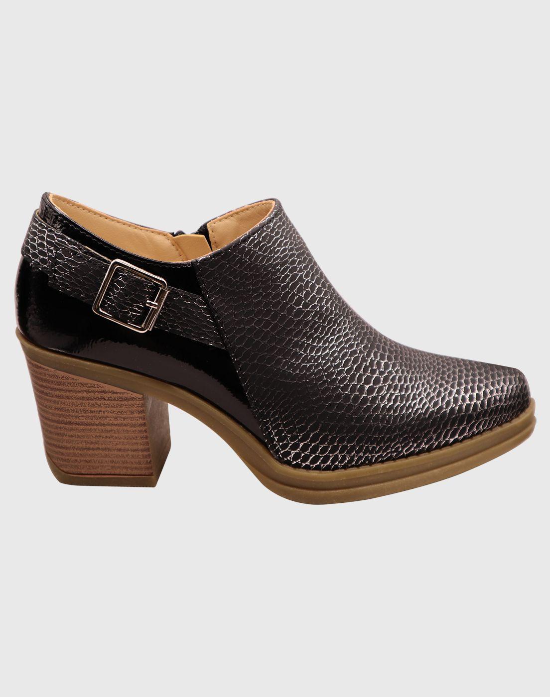 Botin hebilla Negro-2
