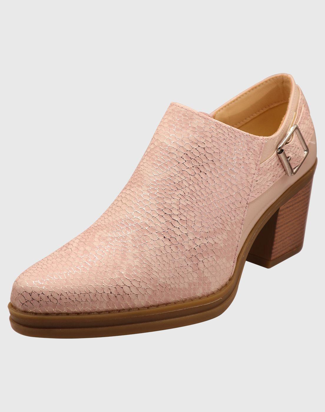 Botin hebilla Rosado-0
