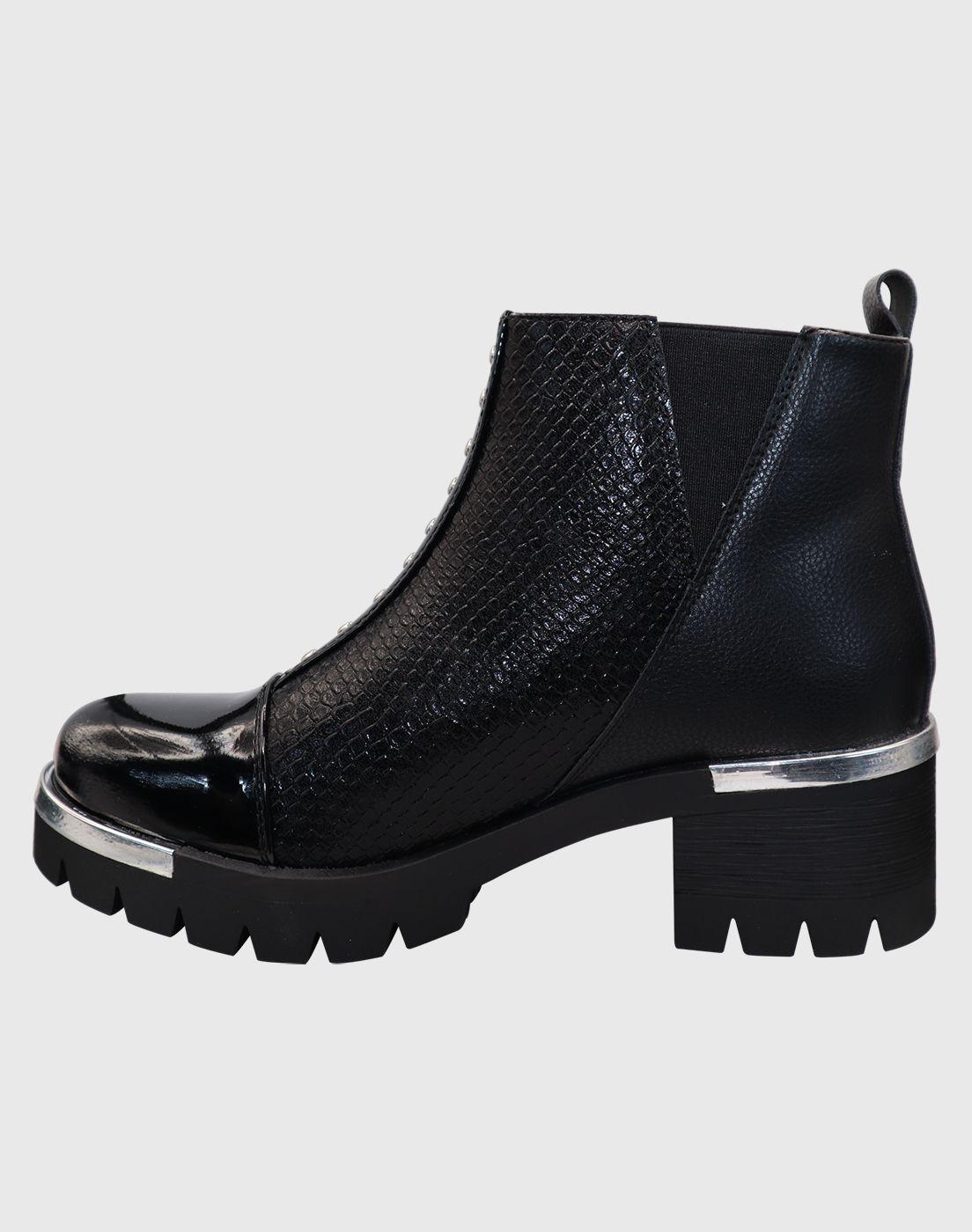 Botin Negro tri elasticado-2