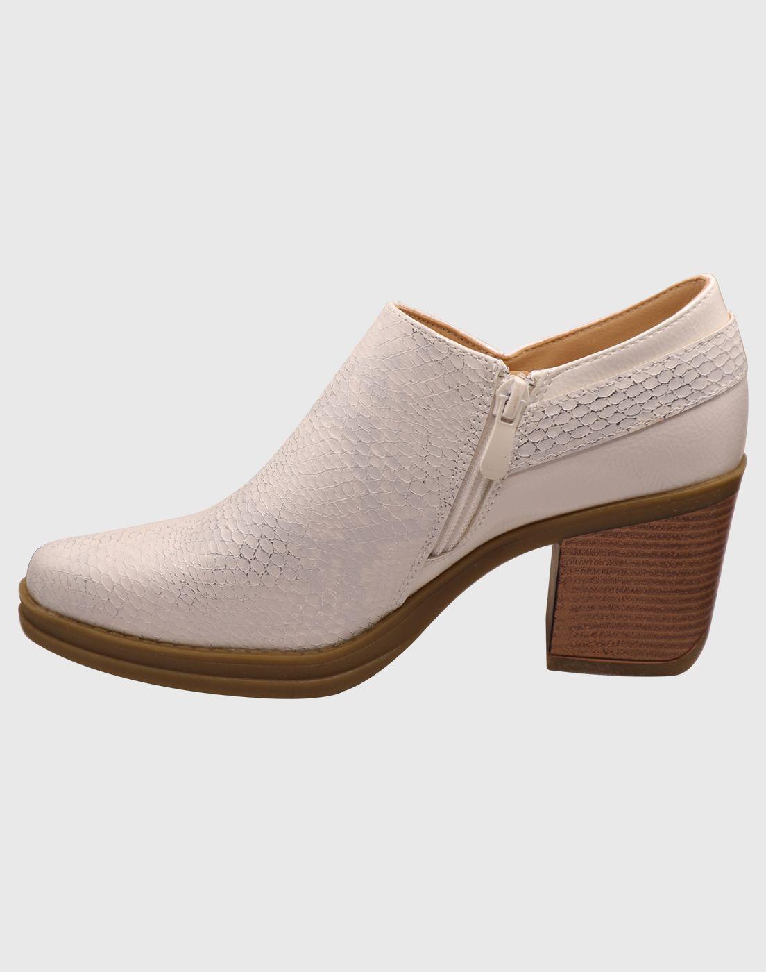 Botin hebilla Blanco-2