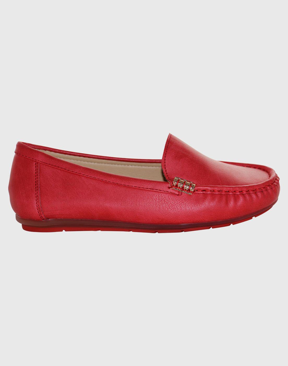 Mocasin argollas Rojo Danicolle-2