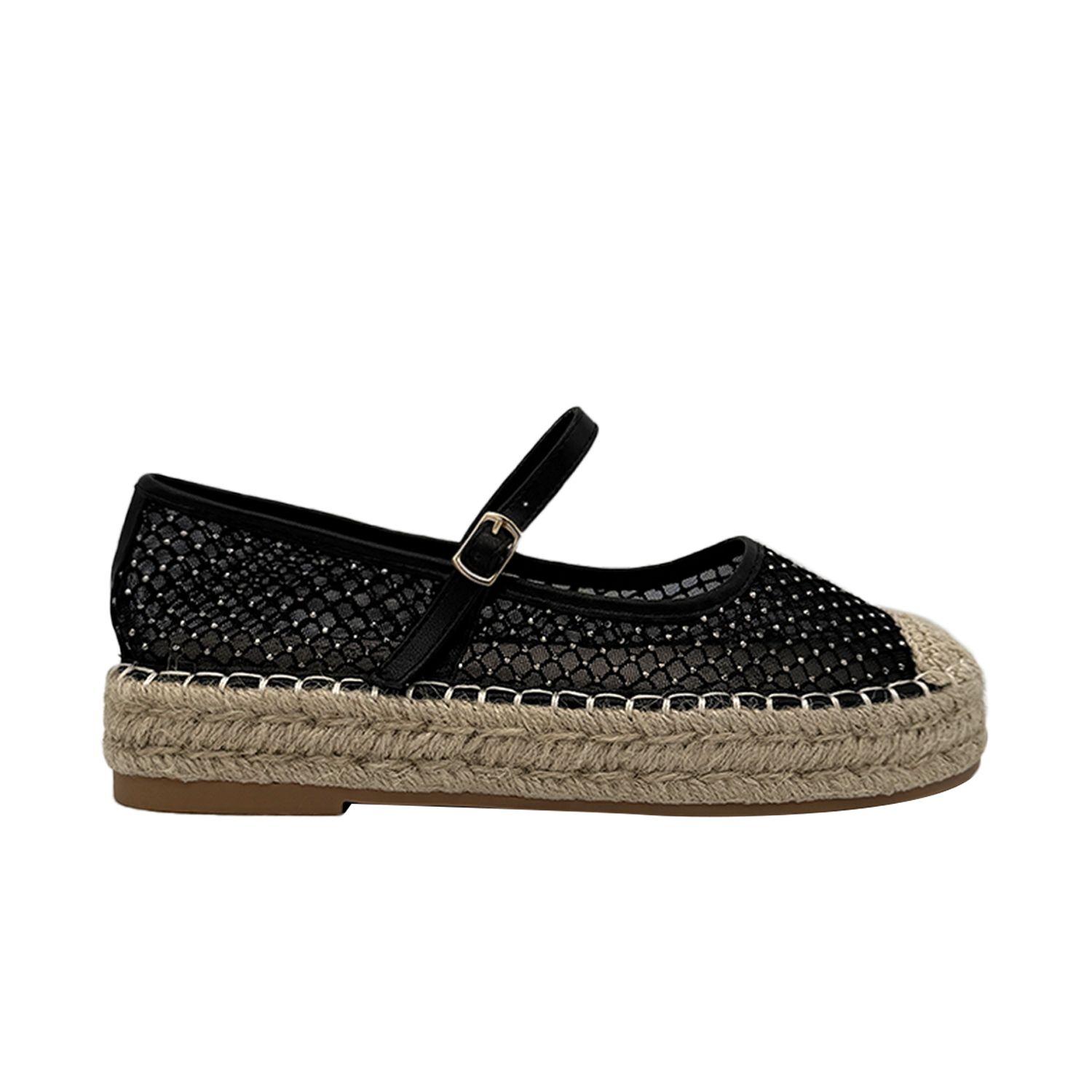 Ballerina para mujer Yute Negro-0