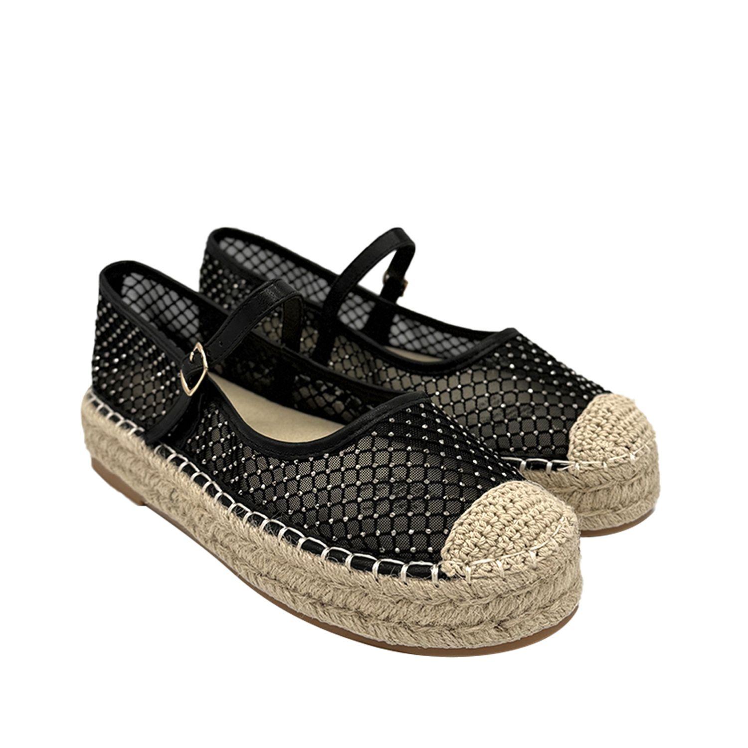 Ballerina para mujer Yute Negro-1