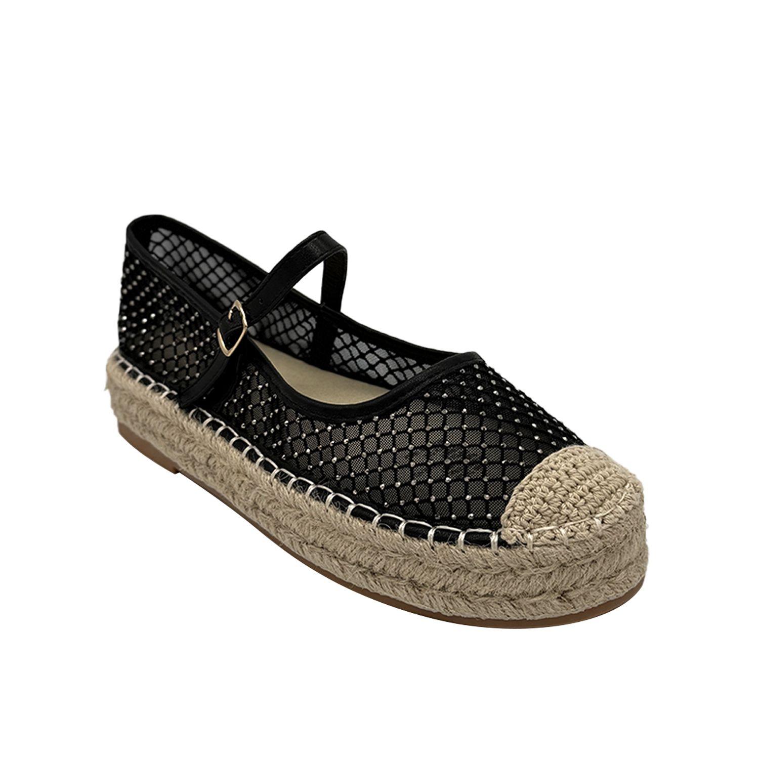 Ballerina para mujer Yute Negro-3
