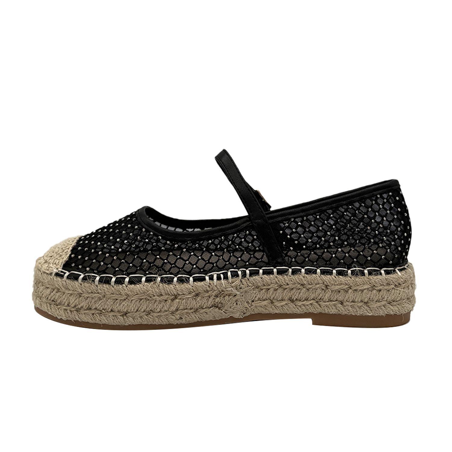 Ballerina para mujer Yute Negro-4