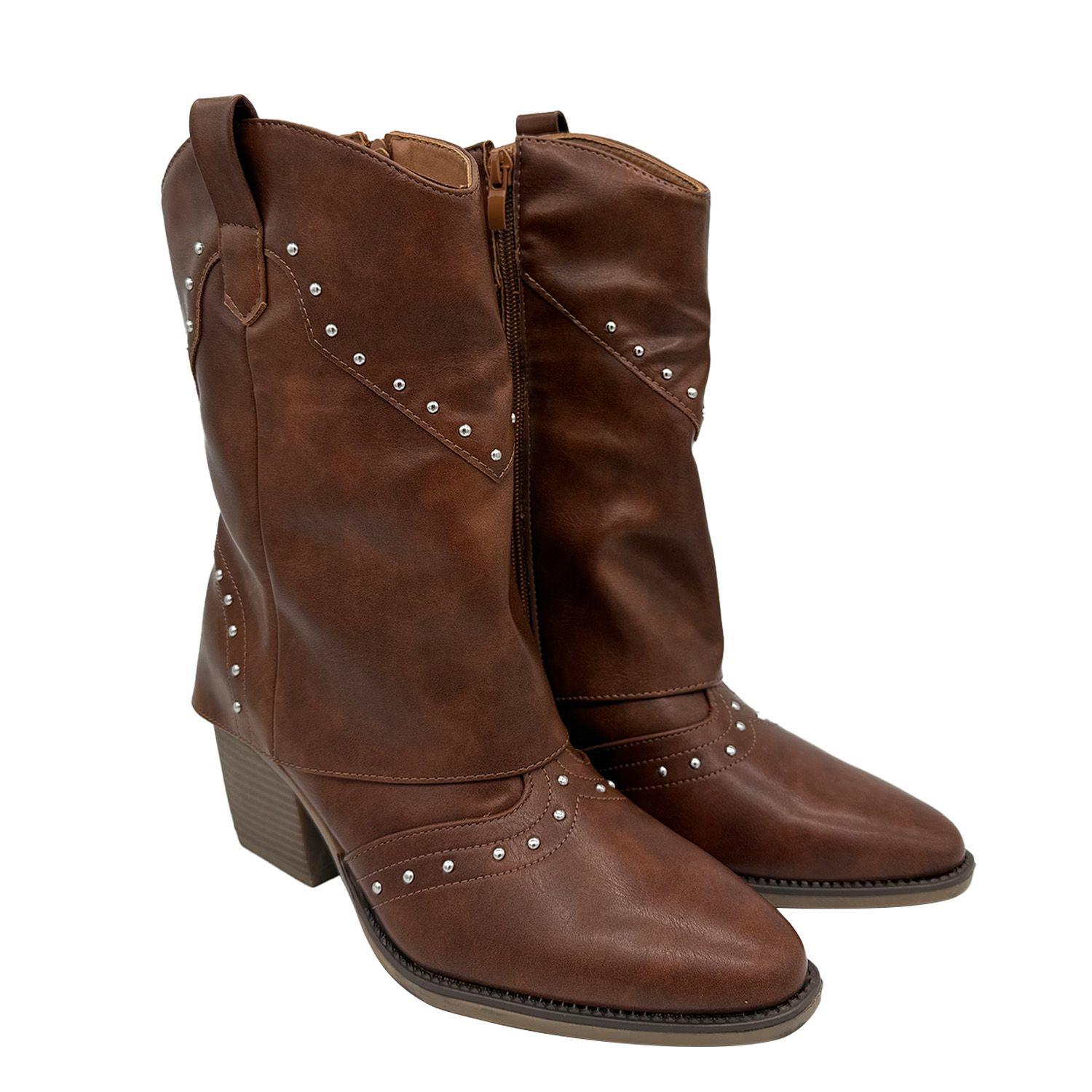 Bota para mujer sobrecapa Lisa Cafe Danicolle-1