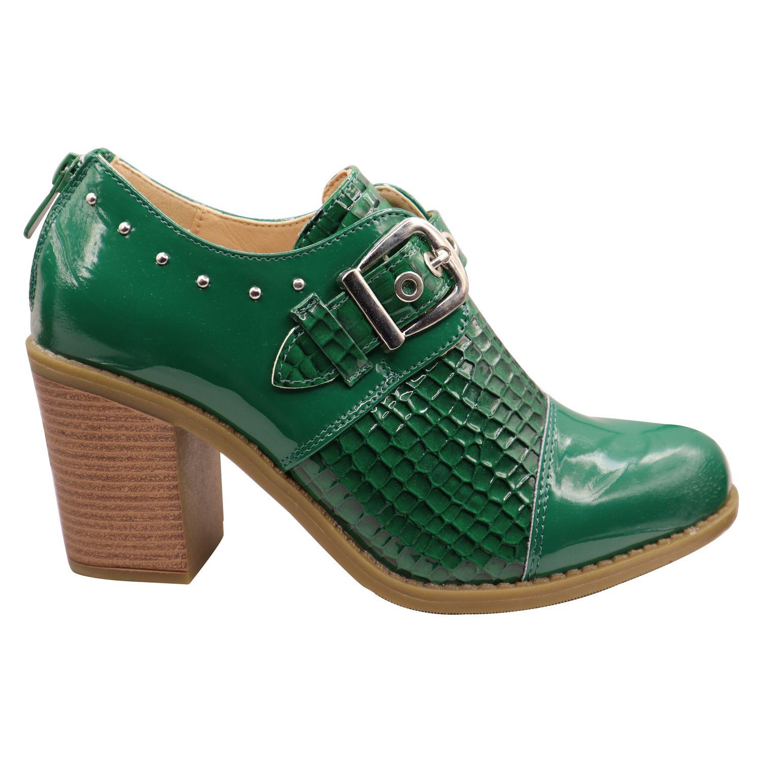 Botin correa hebilla Verde-4