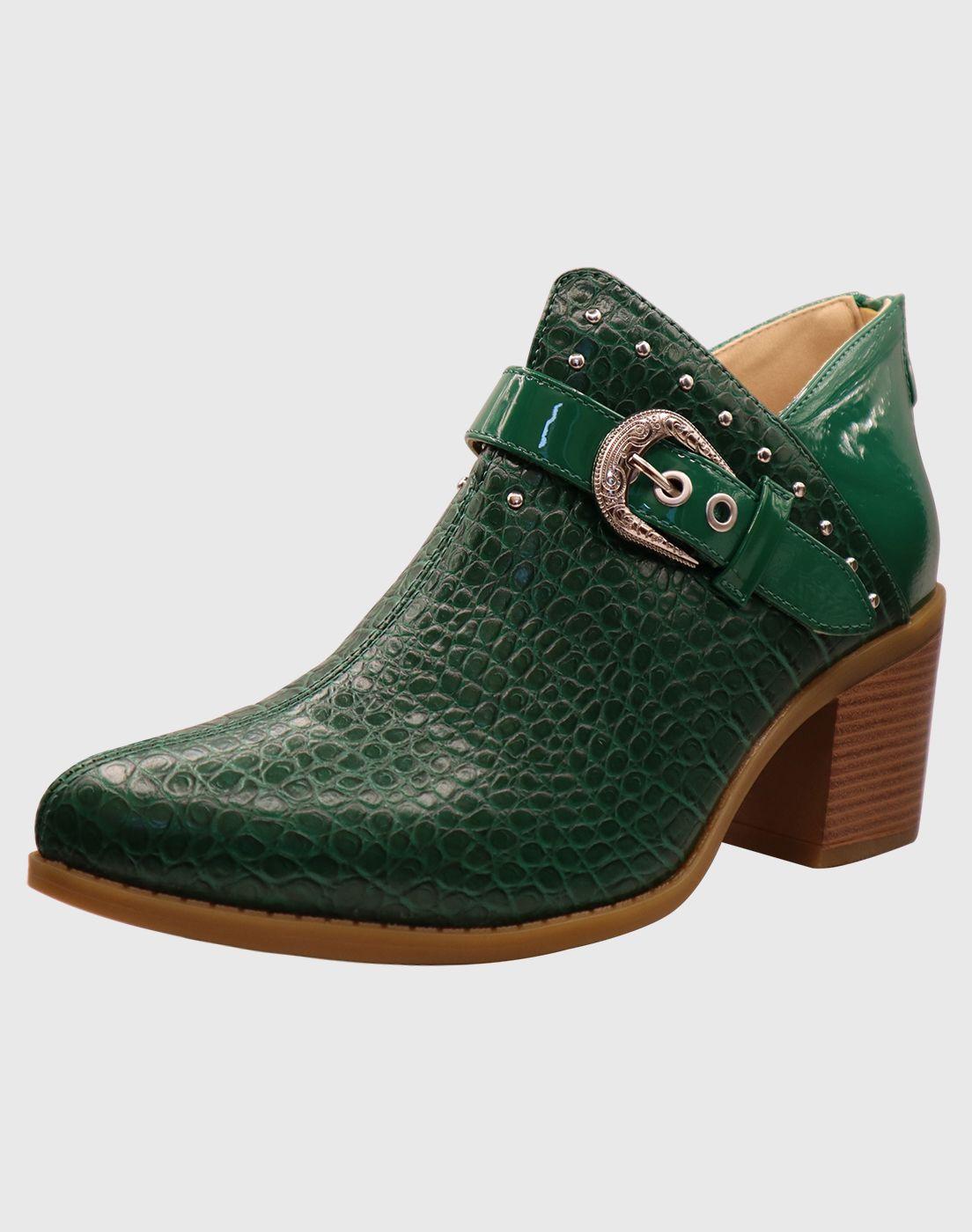 Botin campero hebilla Verde-0