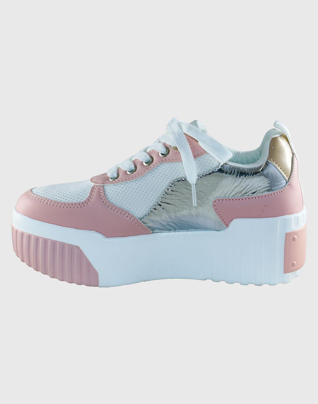 Zapatilla placa Rosado Danicolle-2