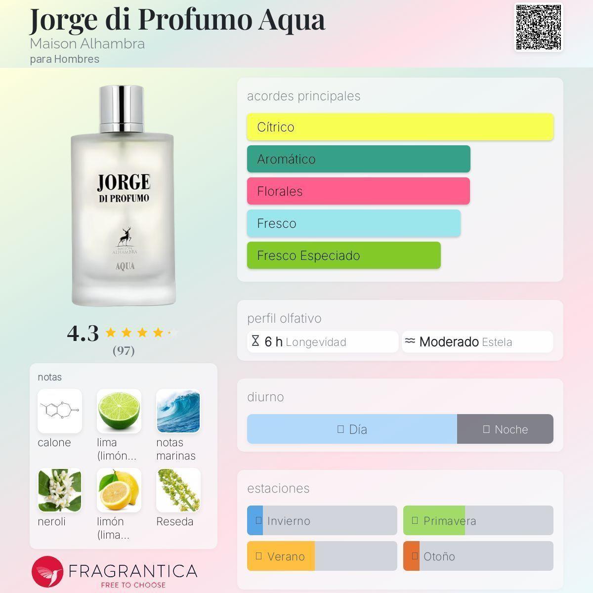 Jorge Di Profumo Aqua Maison Alhambra Edp 100ml Hombre Original-1