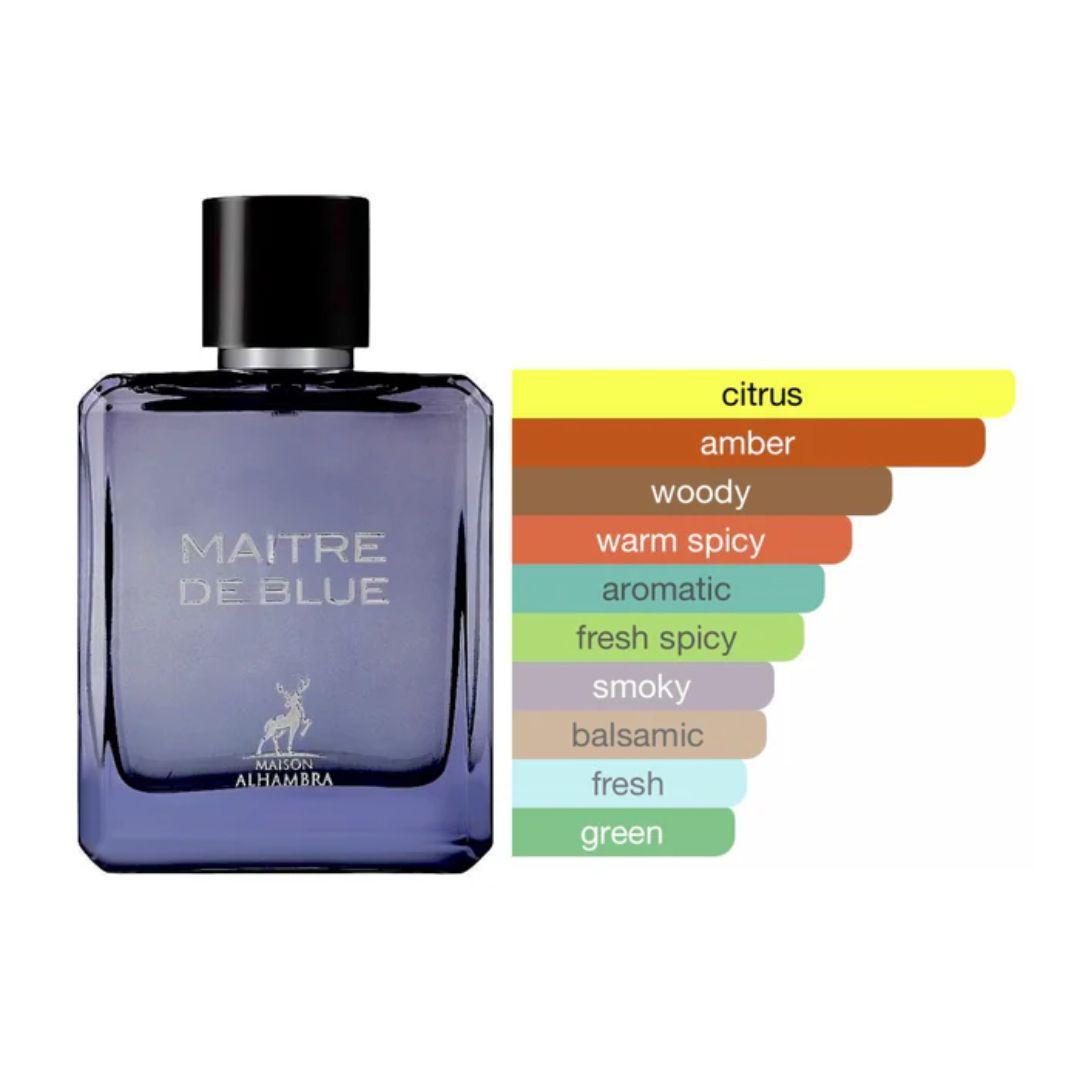 Maison Al Hambra Blue De Chance 100ml Edp Hombre-2