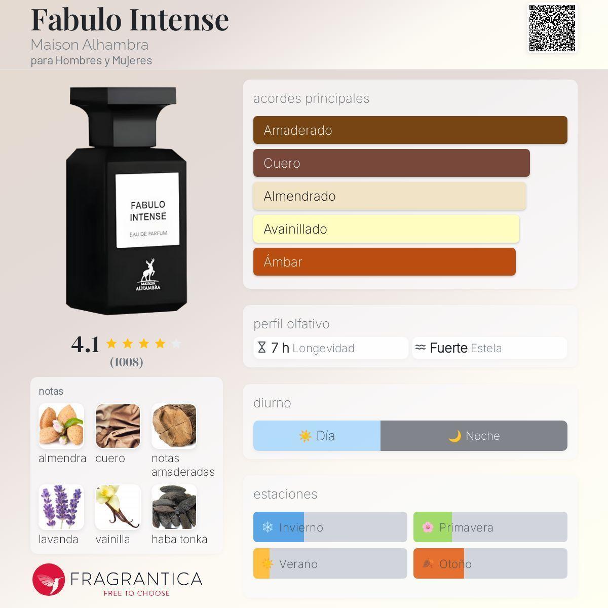 Fabulo Intense 80 ml edp Maison Alhambra hombre perfume original-1