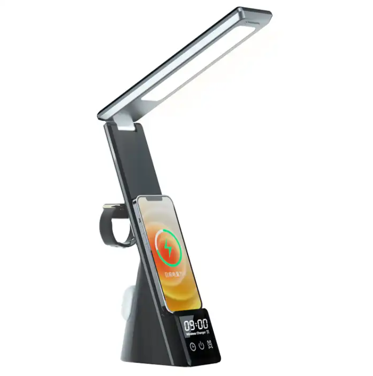 Lampara Led Inteligente Con Cargador Inalambrico De Celular-1