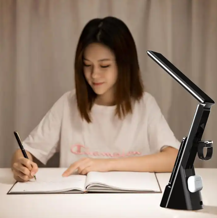 Lampara Led Inteligente Con Cargador Inalambrico De Celular-5