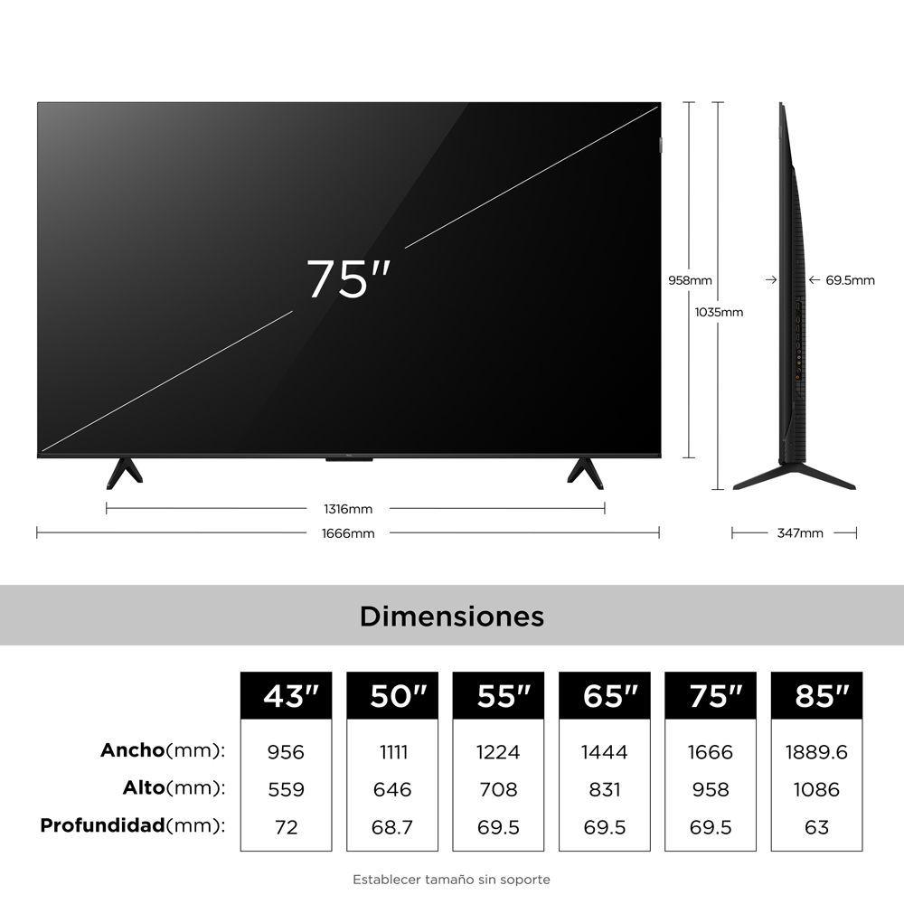 Smart TV QLED 75" UHD 4K P7L-8