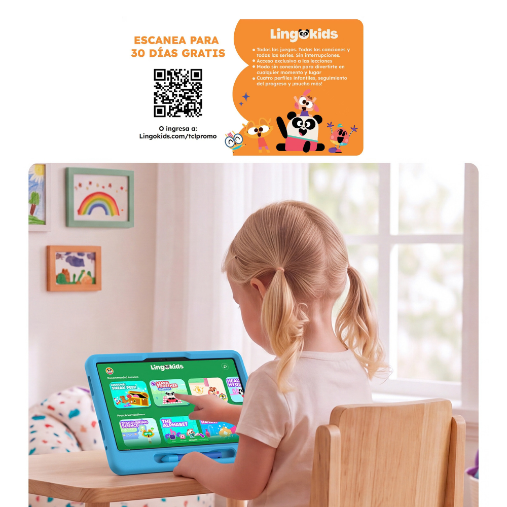 TAB A1 KIDS 128GB / 6GB Octa Core 11" 2.1k 90Hz + Protector y lapiz para niños-3