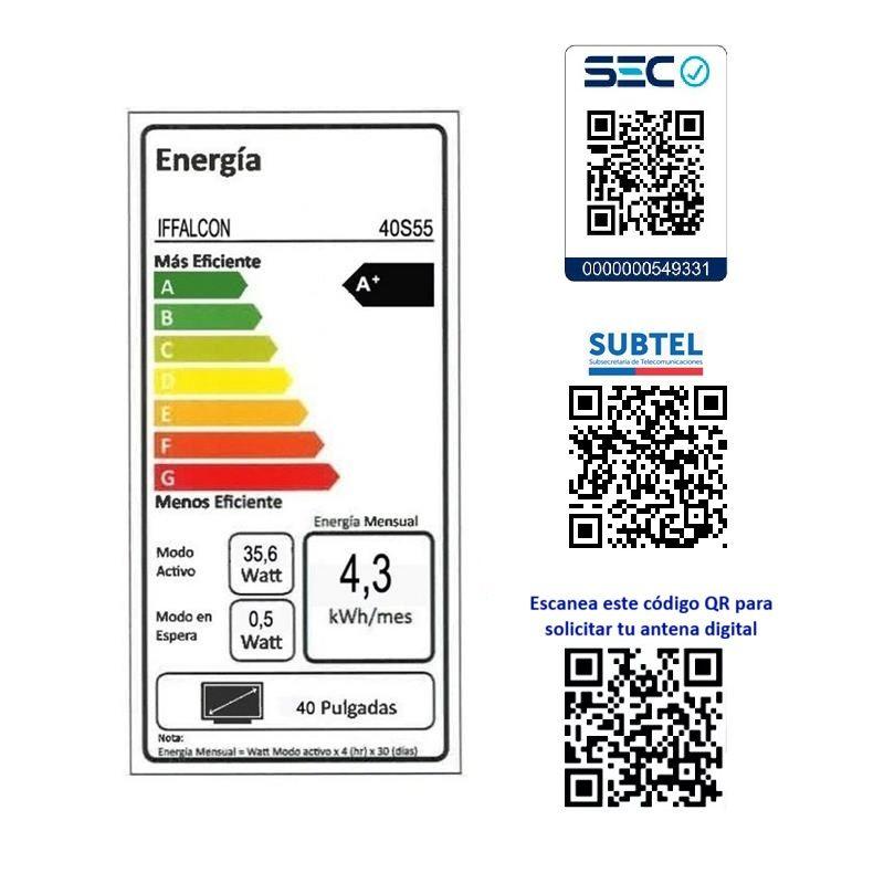 Smart TV iFFALCON 40 FHD S55-7
