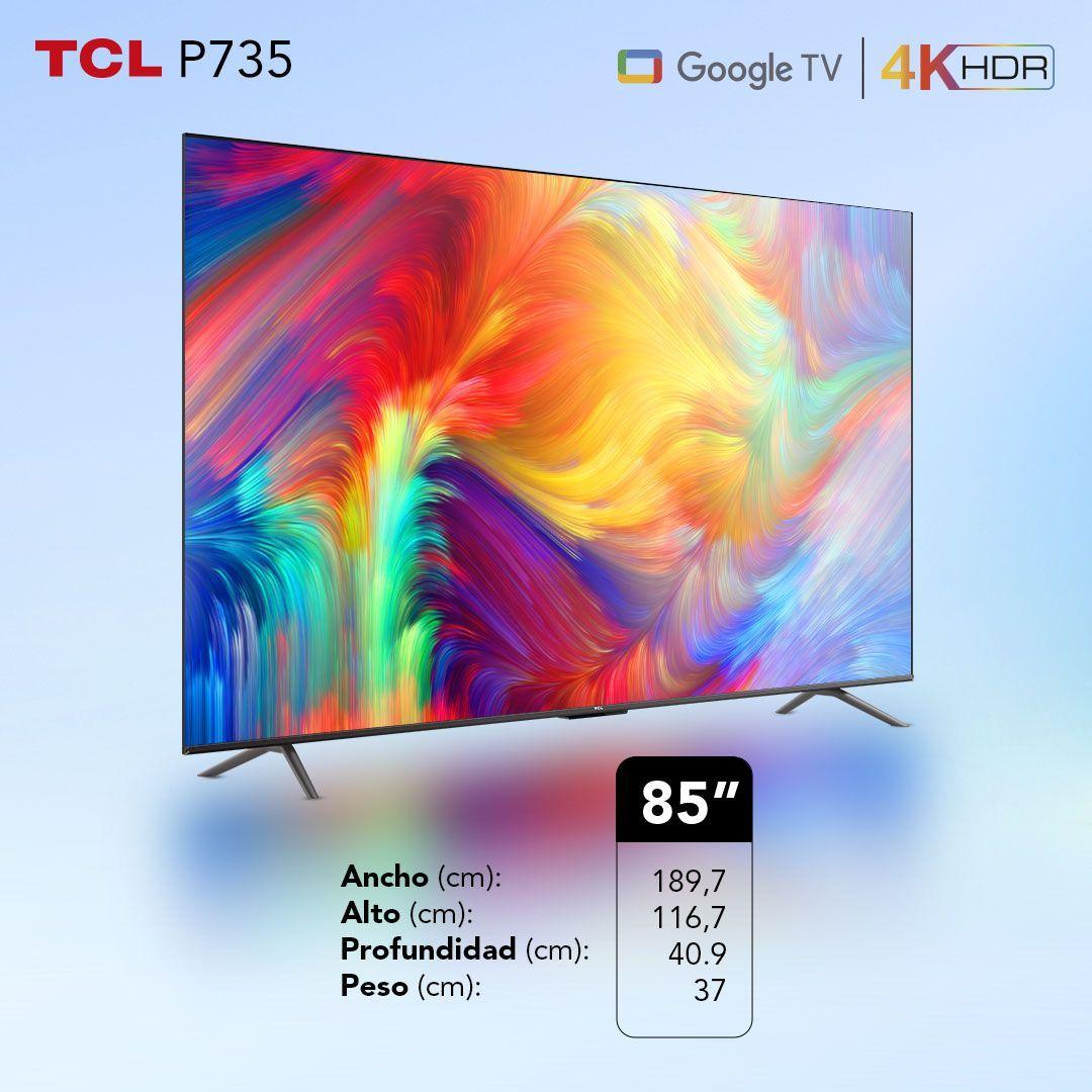 LED 85" TCL 85P735 4K HDR Smart TV Google TV-10
