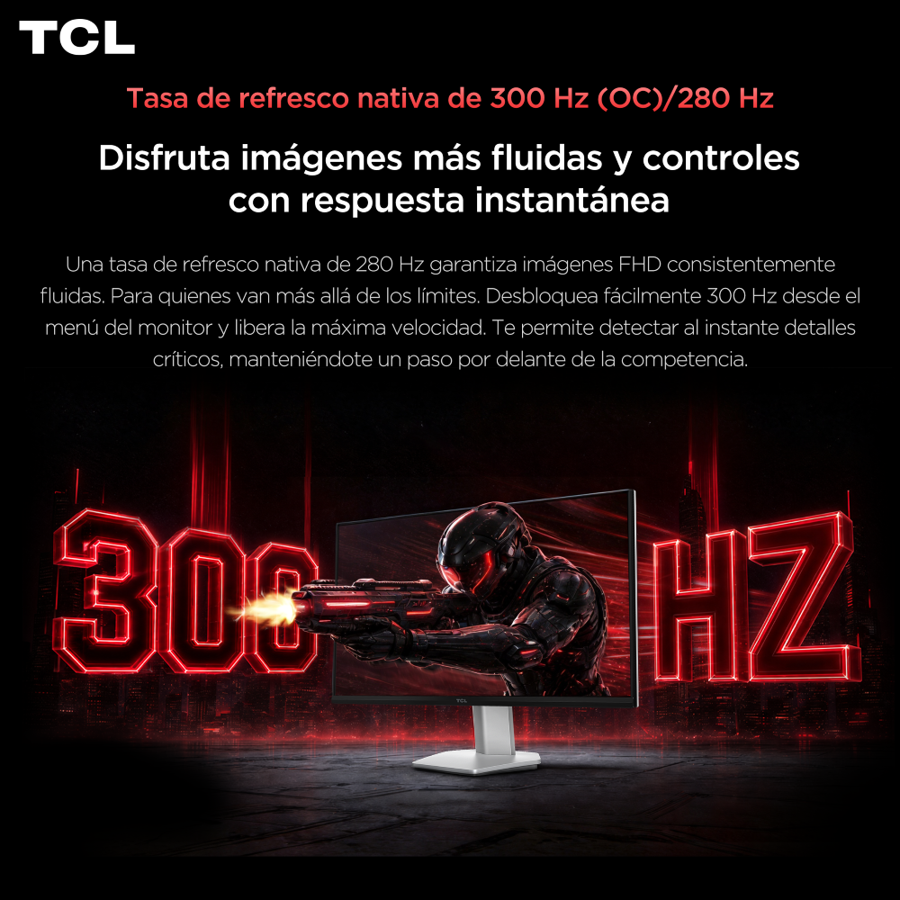 Monitor Gamer TCL 25P1AD FHD 300Hz-2