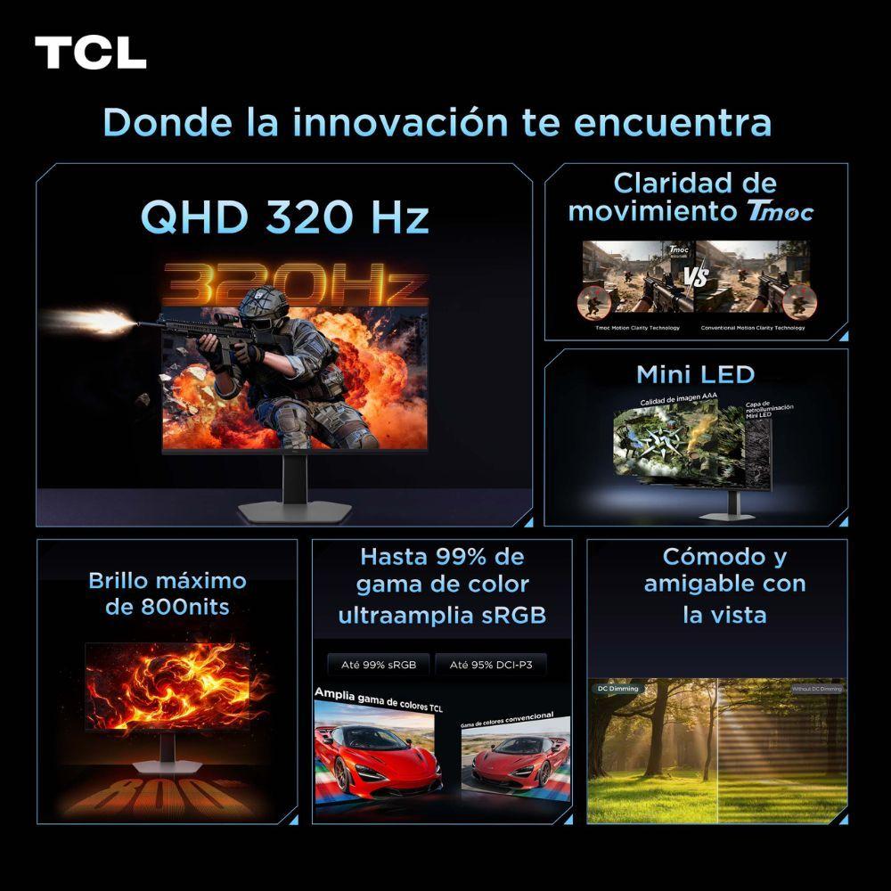 Monitor Gamer TCL Mini LED 27P2A PRO QHD 320Hz-8